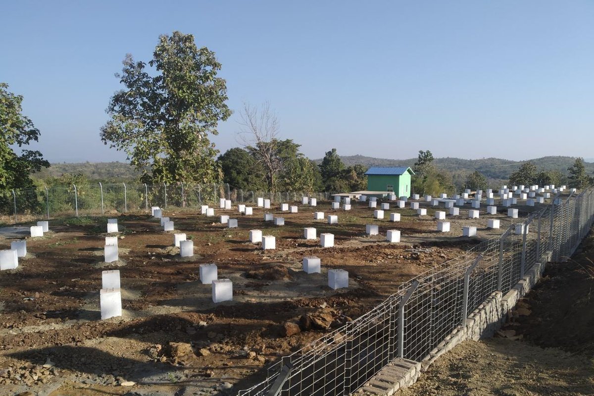 Laser-aligned steel ground piles for solar mounting structures